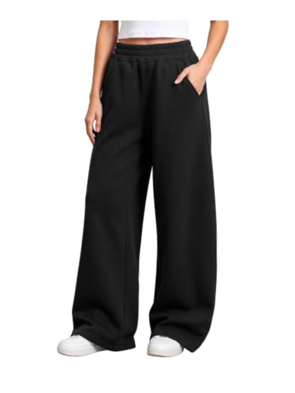 Wide Leg Sweatpants High Waisted Baggy with Pockets